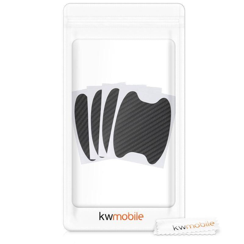 kwmobile Universal Car Door Handle Paint Protection Film Self-Adhesive Handle Recesses 6.8 x 8.5 cm