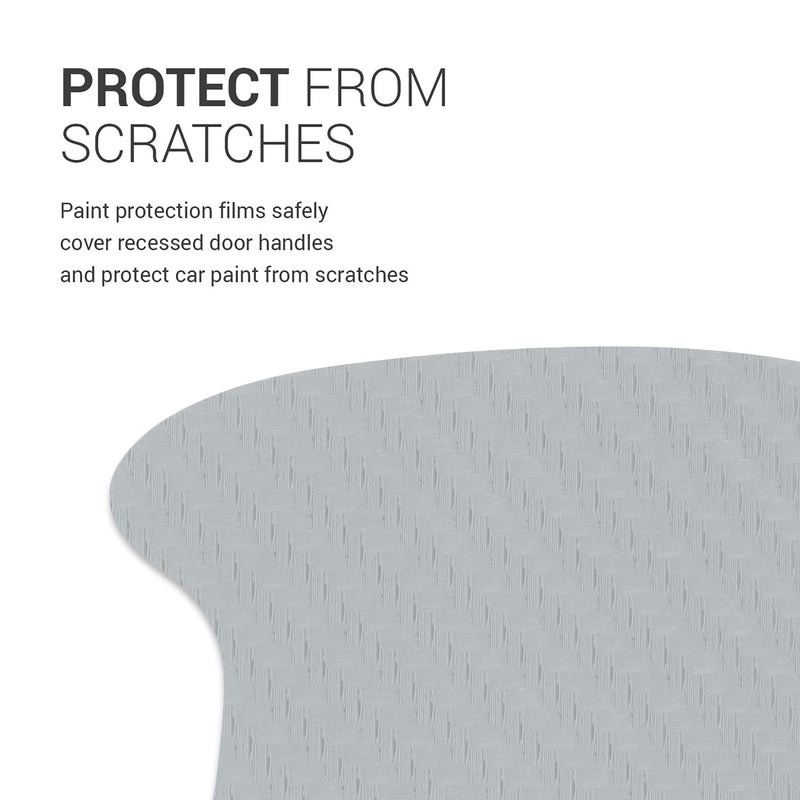 kwmobile Universal Car Door Handle Paint Protection Film Self-Adhesive Handle Recesses 6.8 x 8.5 cm