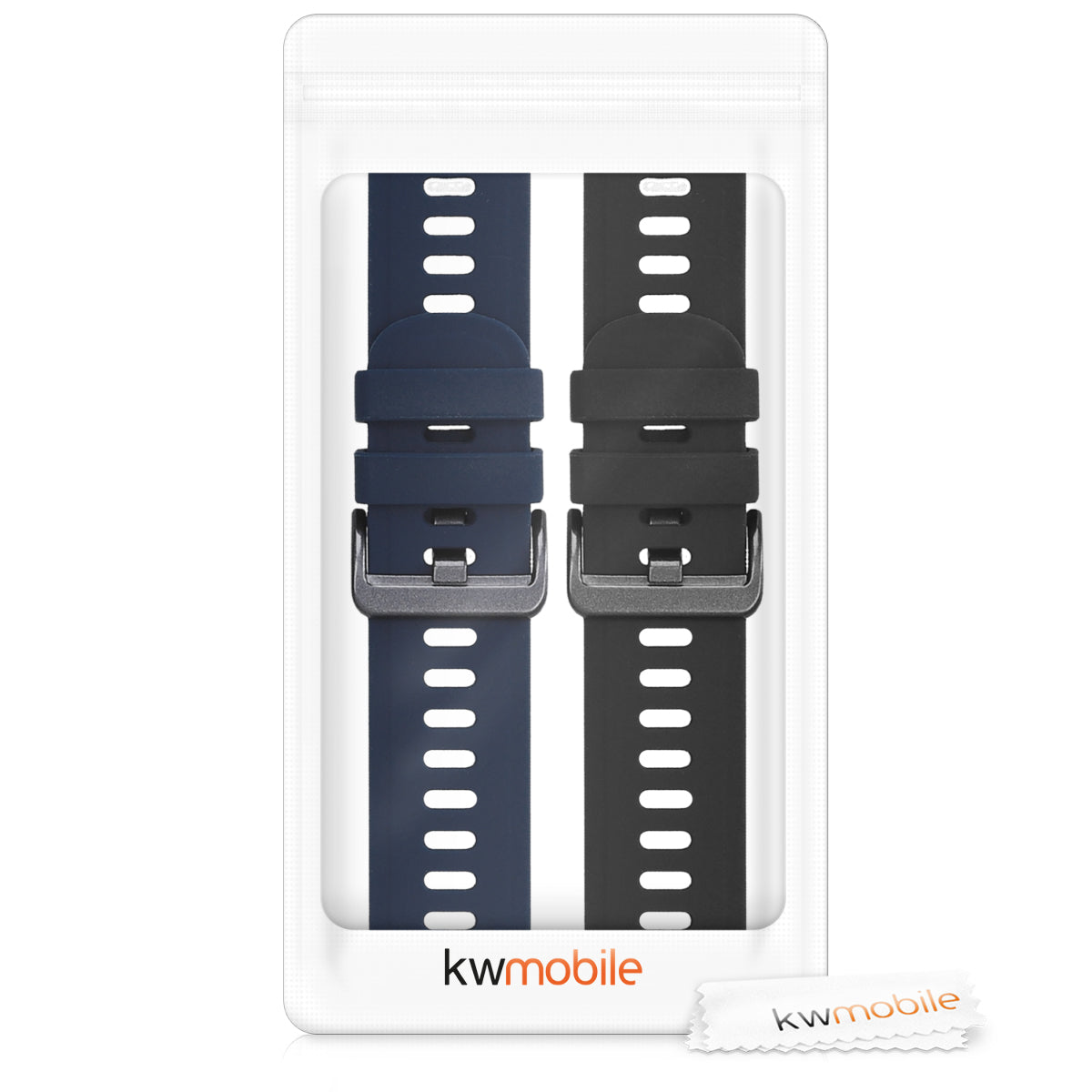 kwmobile Watch Strap for Huami Amazfit GTR (47mm) / GTR 2 / GTR 2e / GTR3 / GTR 3 Pro Strap Fitness Tracker Band Set Replacement Strap Smartwatch