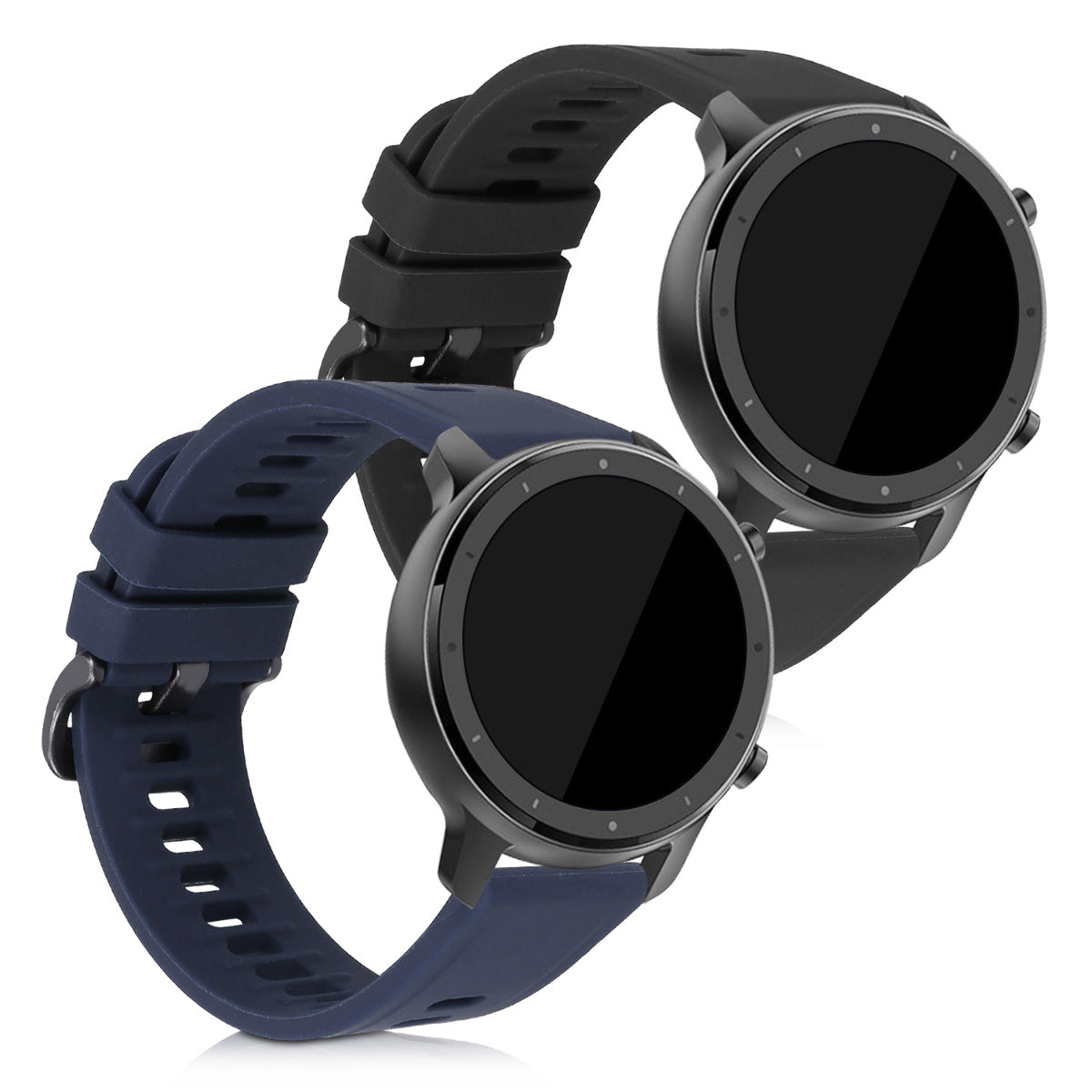 kwmobile Watch Strap for Huami Amazfit GTR (47mm) / GTR 2 / GTR 2e / GTR3 / GTR 3 Pro Strap Fitness Tracker Band Set Replacement Strap Smartwatch