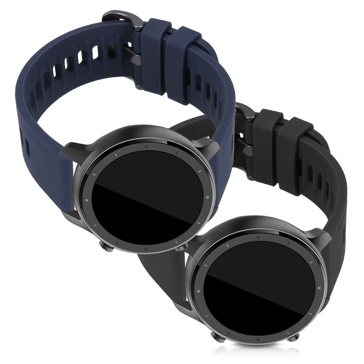 kwmobile Watch Strap for Huami Amazfit GTR (47mm) / GTR 2 / GTR 2e / GTR3 / GTR 3 Pro Strap Fitness Tracker Band Set Replacement Strap Smartwatch