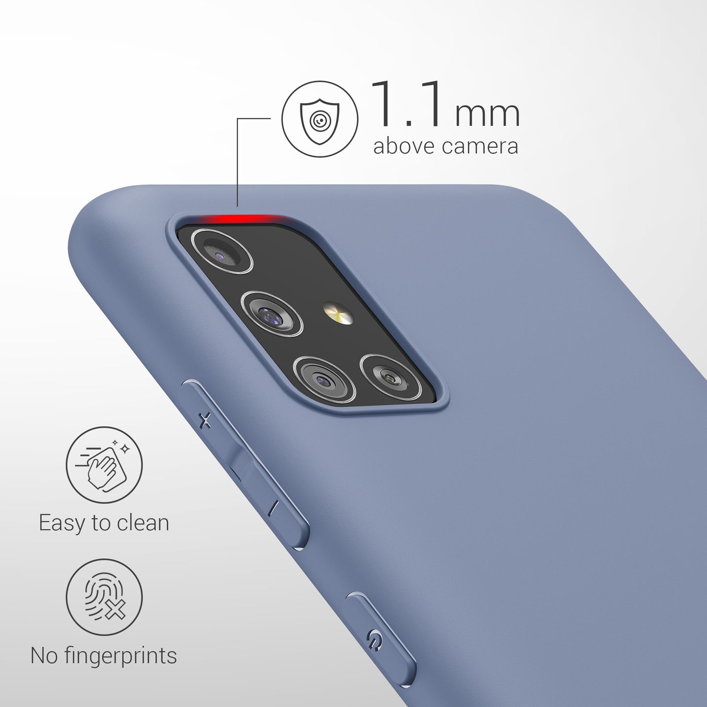 kwmobile Phone Case for Samsung Galaxy A51 Protective Cover