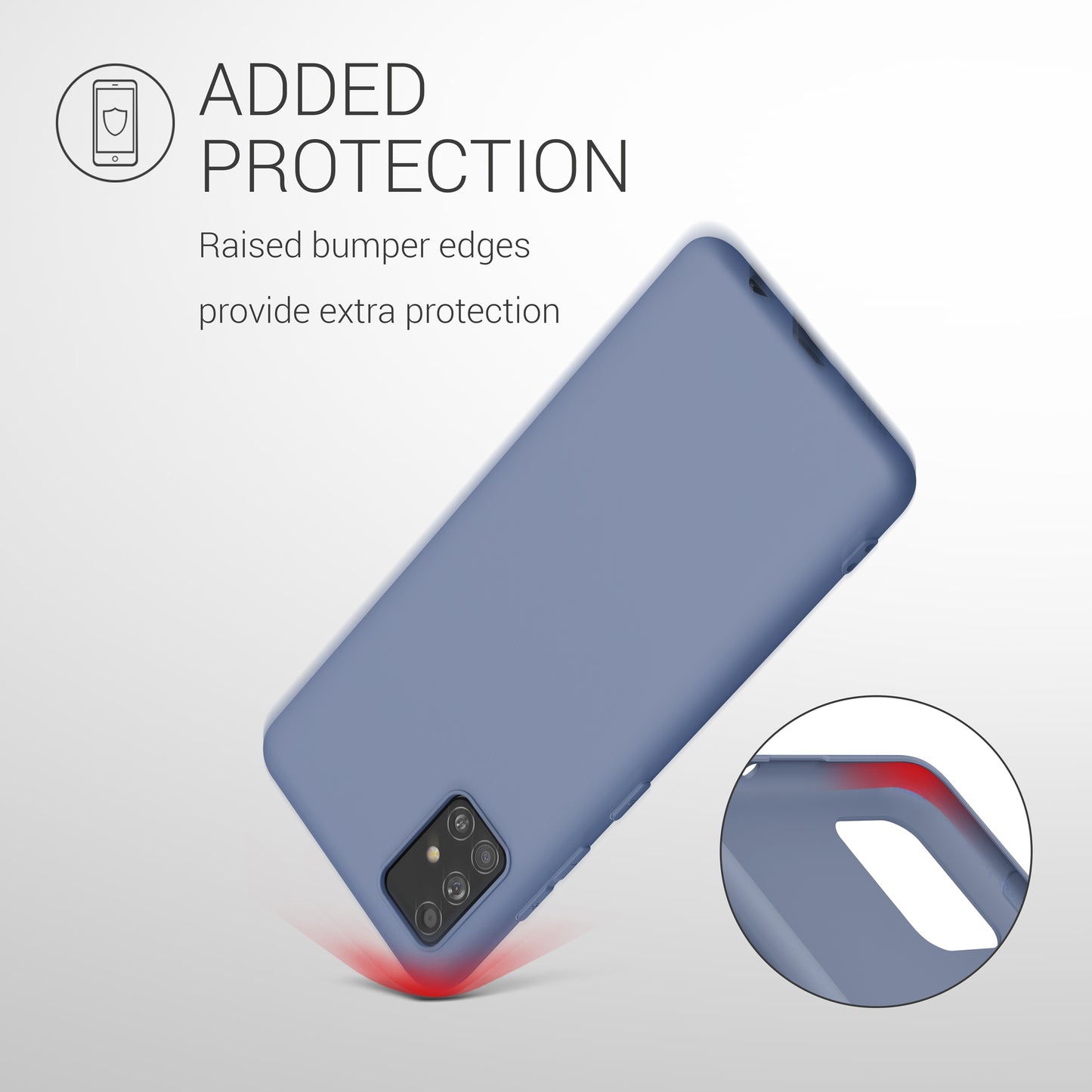 kwmobile Phone Case for Samsung Galaxy A51 Protective Cover