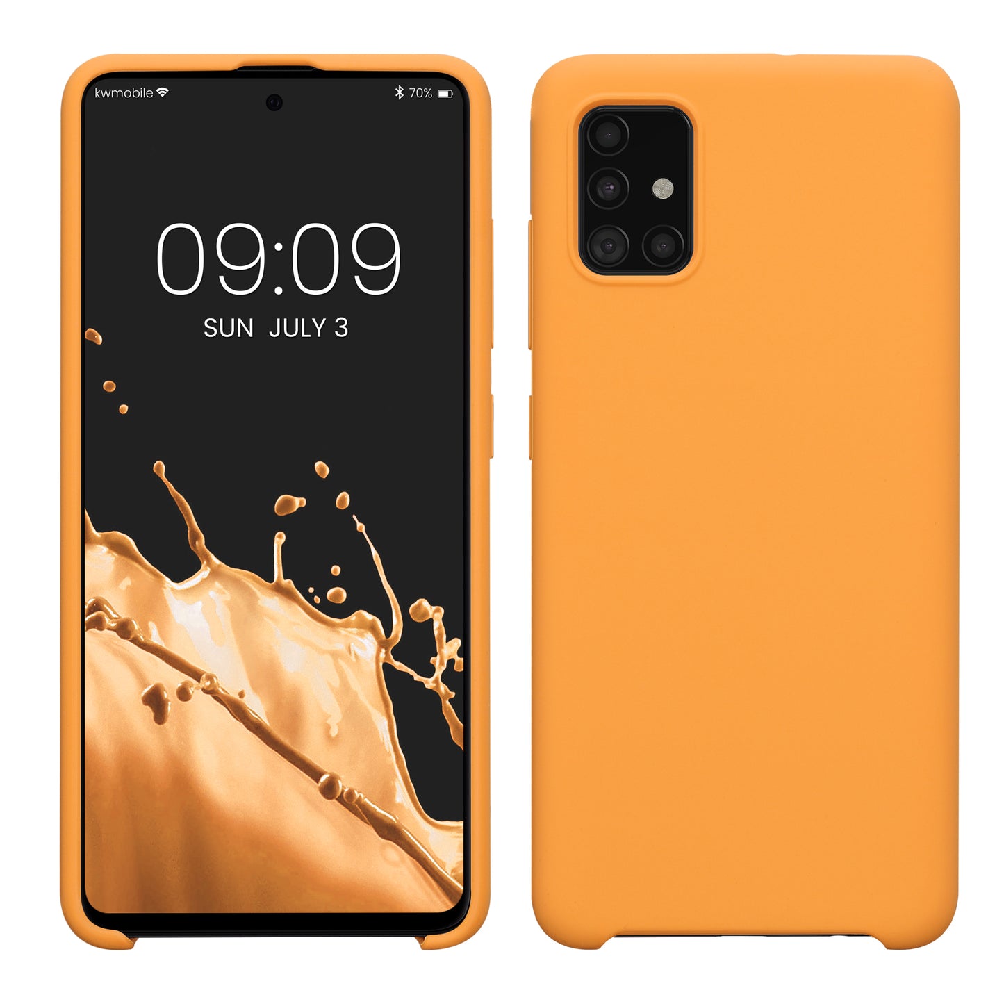 kwmobile Phone Case for Samsung Galaxy A51 - Silicone Case - Wireless Charging - Protective Cover