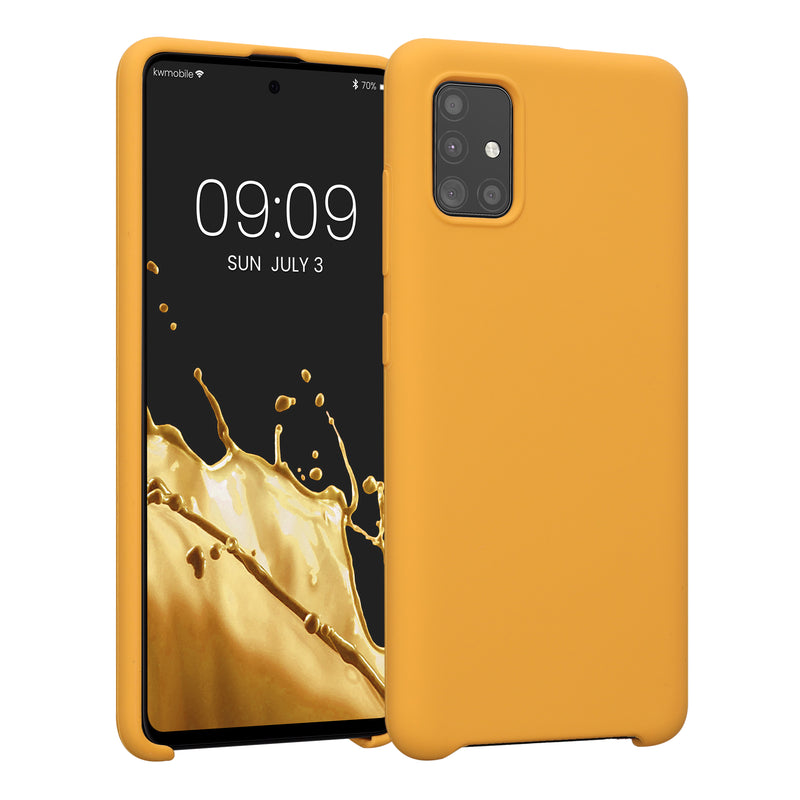 kwmobile Phone Case for Samsung Galaxy A51 - Silicone Case - Wireless Charging - Protective Cover