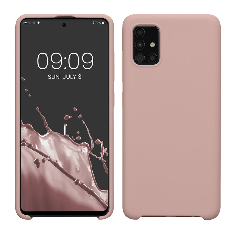 kwmobile Phone Case for Samsung Galaxy A51 - Silicone Case - Wireless Charging - Protective Cover