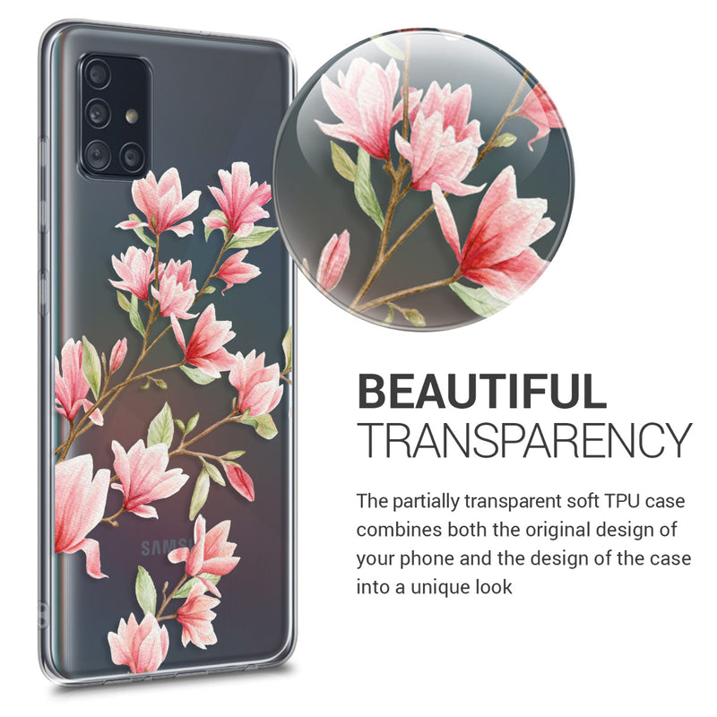 kwmobile Case Compatible with Samsung Galaxy A51 - Silicone Transparent Cover