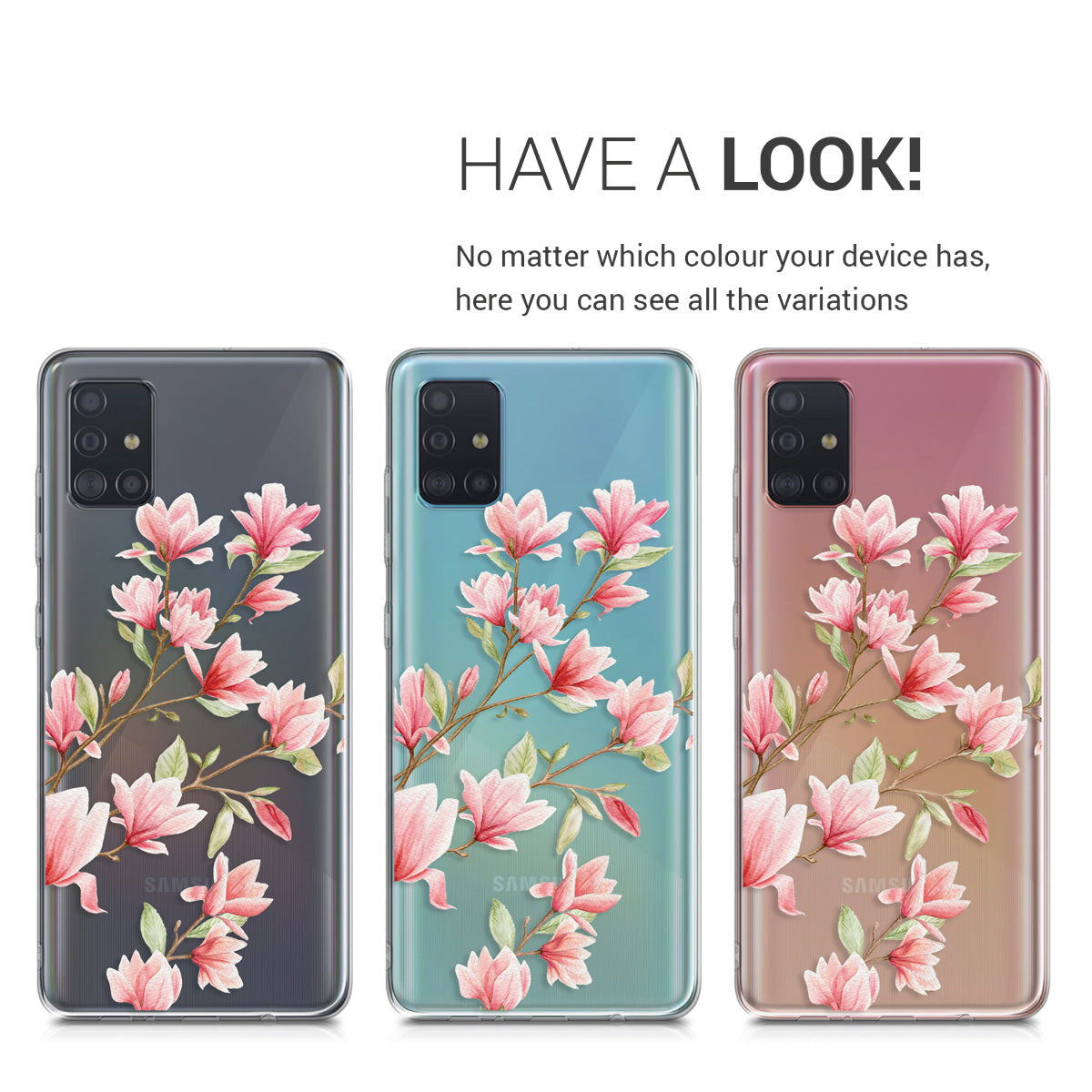 kwmobile Case Compatible with Samsung Galaxy A51 - Silicone Transparent Cover