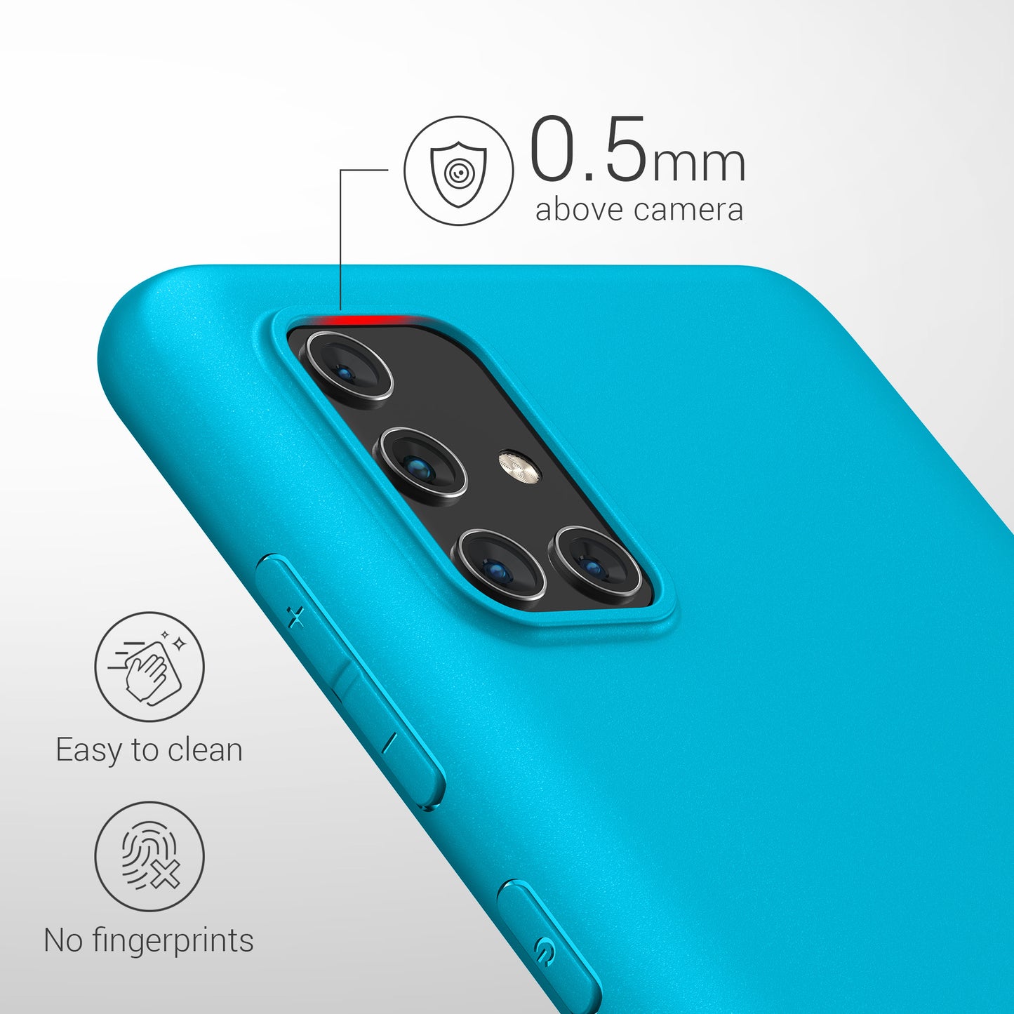 kwmobile Phone Case for Samsung Galaxy A71 - Wireless Charging - Protective Cover