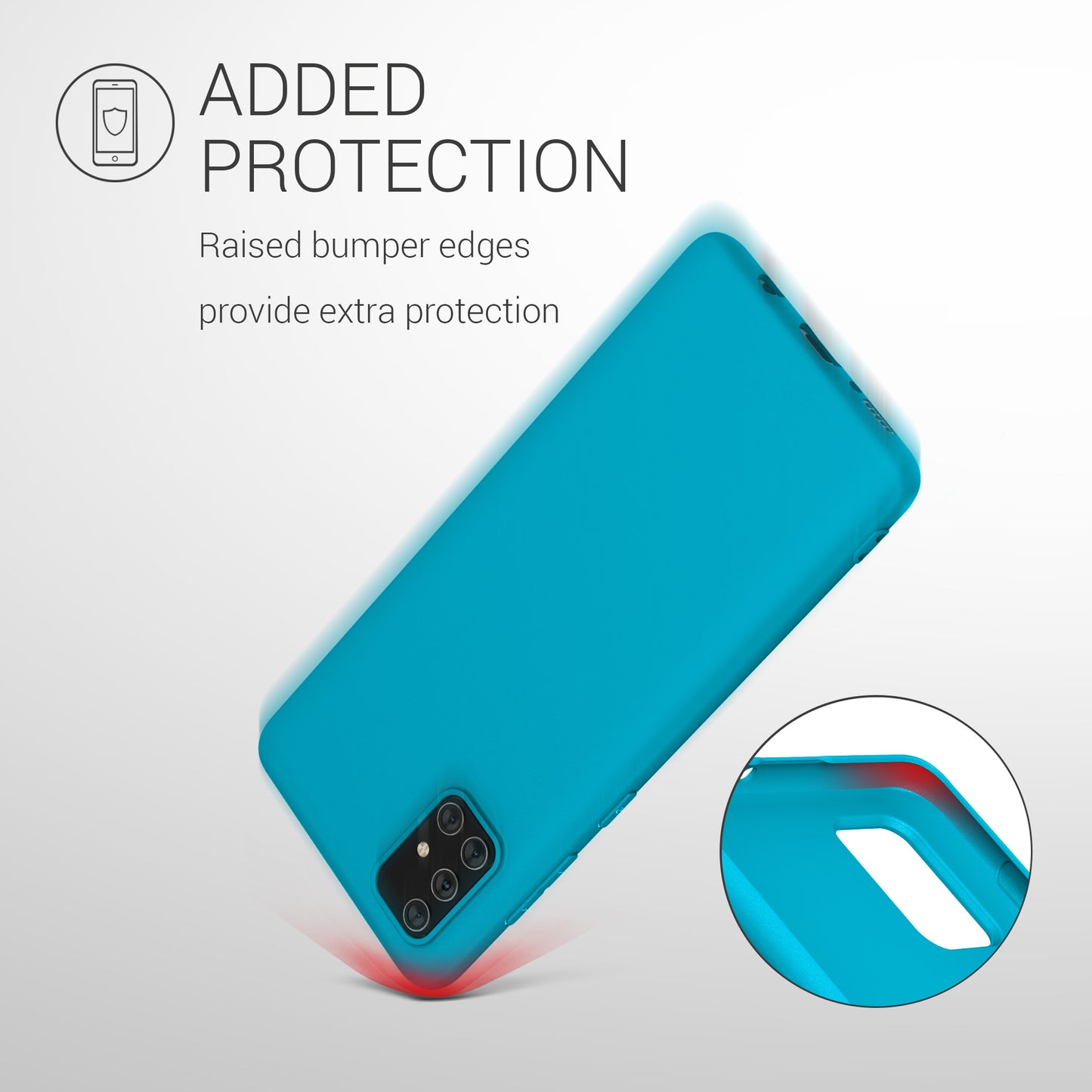 kwmobile Phone Case for Samsung Galaxy A71 - Wireless Charging - Protective Cover