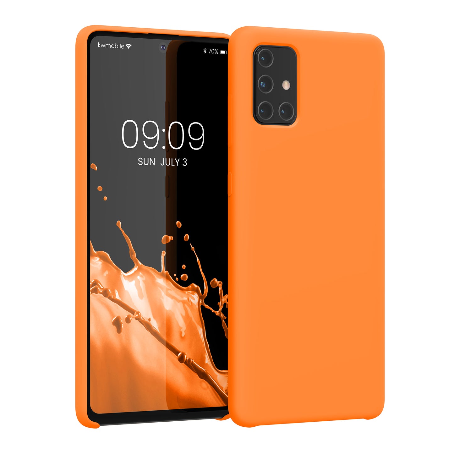 kwmobile Phone Case for Samsung Galaxy A71 - Silicone Case - Wireless Charging - Protective Cover