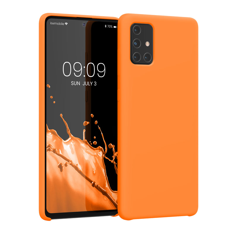 kwmobile Phone Case for Samsung Galaxy A71 - Silicone Case - Wireless Charging - Protective Cover