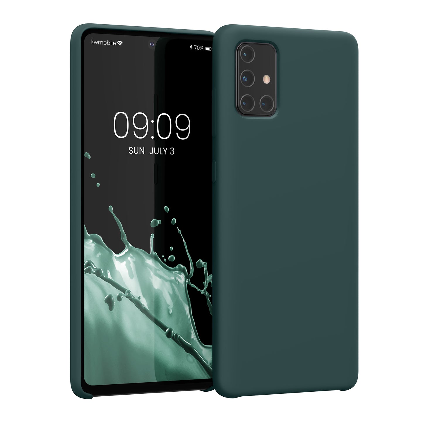 kwmobile Phone Case for Samsung Galaxy A71 - Silicone Case - Wireless Charging - Protective Cover