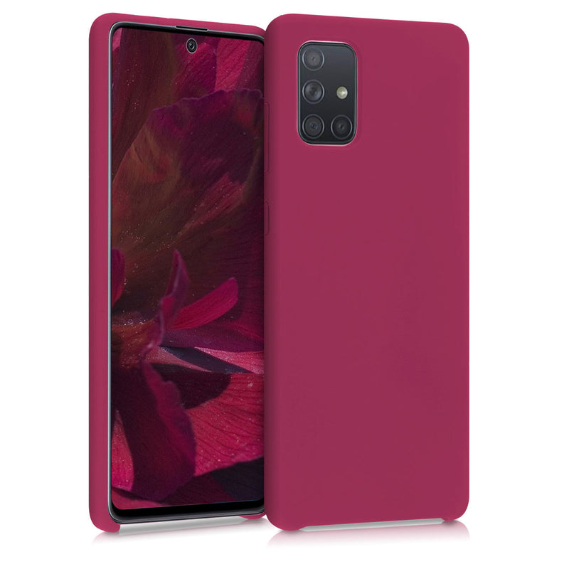 kwmobile Phone Case for Samsung Galaxy A71 - Silicone Case - Wireless Charging - Protective Cover