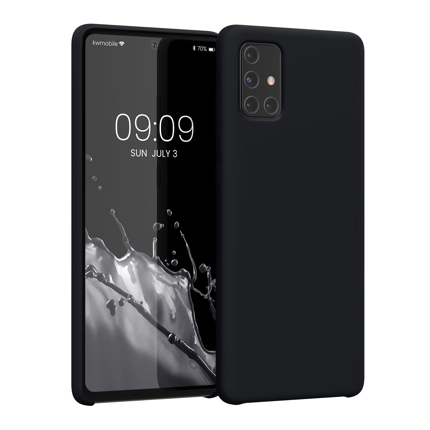 kwmobile Phone Case for Samsung Galaxy A71 - Silicone Case - Wireless Charging - Protective Cover