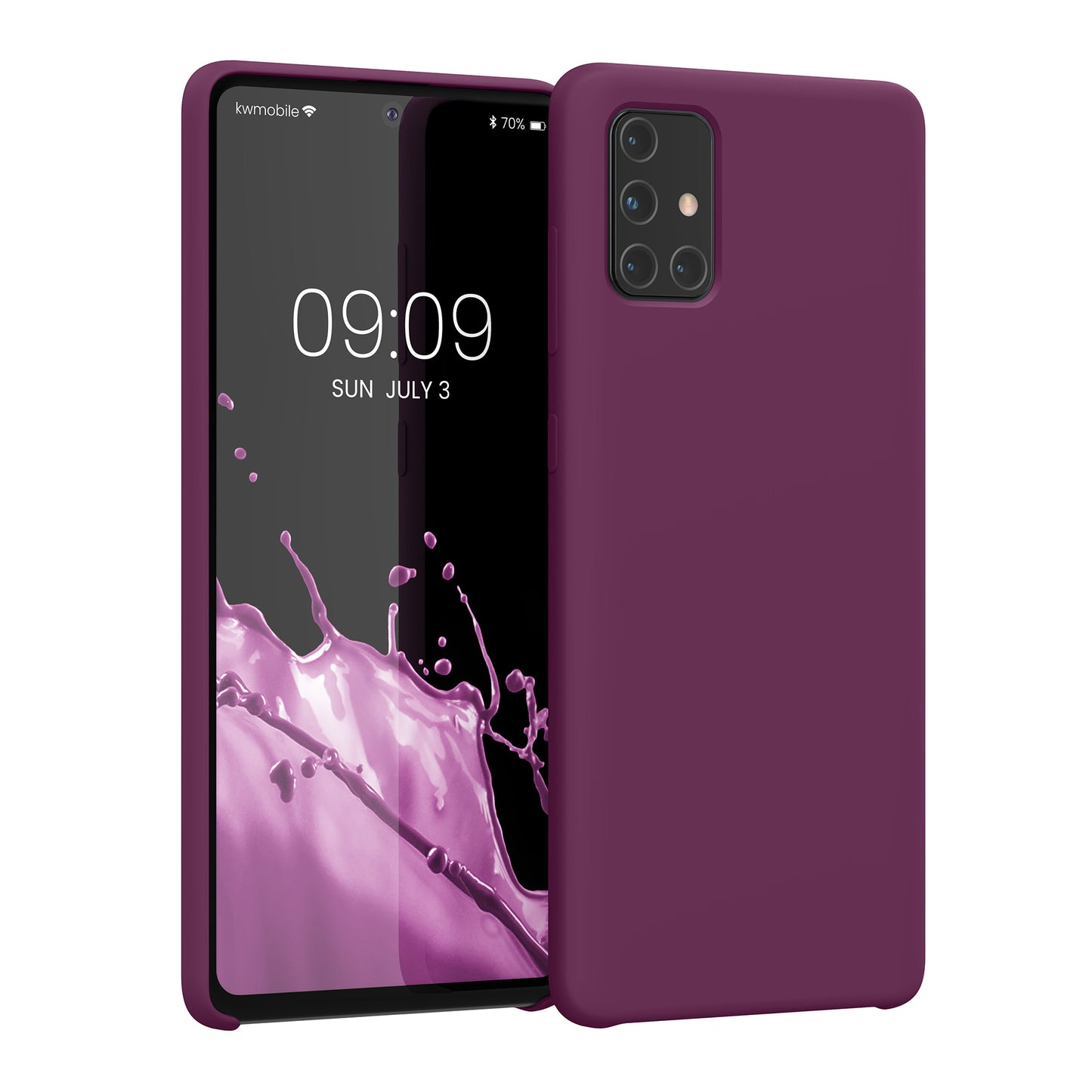 kwmobile Phone Case for Samsung Galaxy A71 - Silicone Case - Wireless Charging - Protective Cover