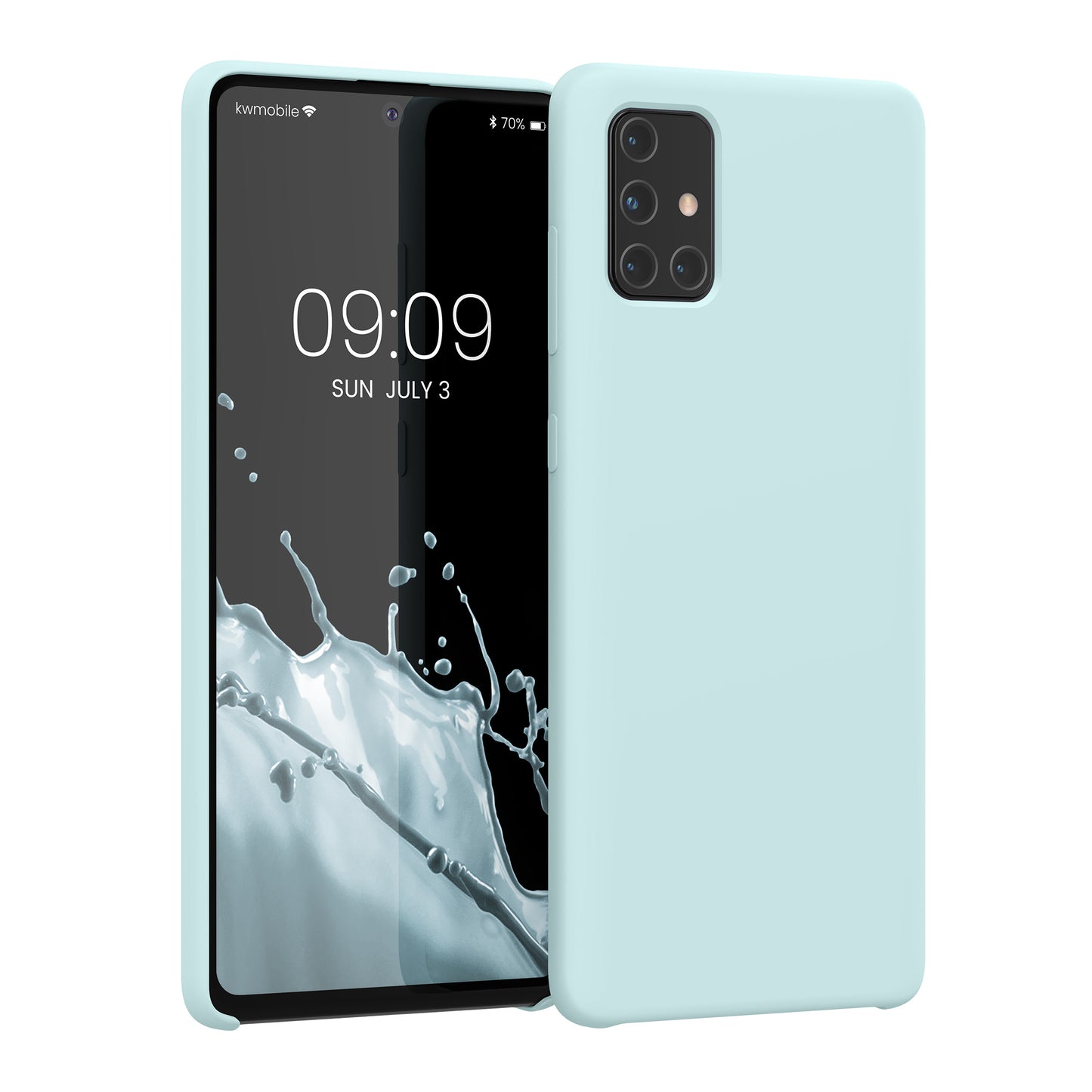 kwmobile Phone Case for Samsung Galaxy A71 - Silicone Case - Wireless Charging - Protective Cover