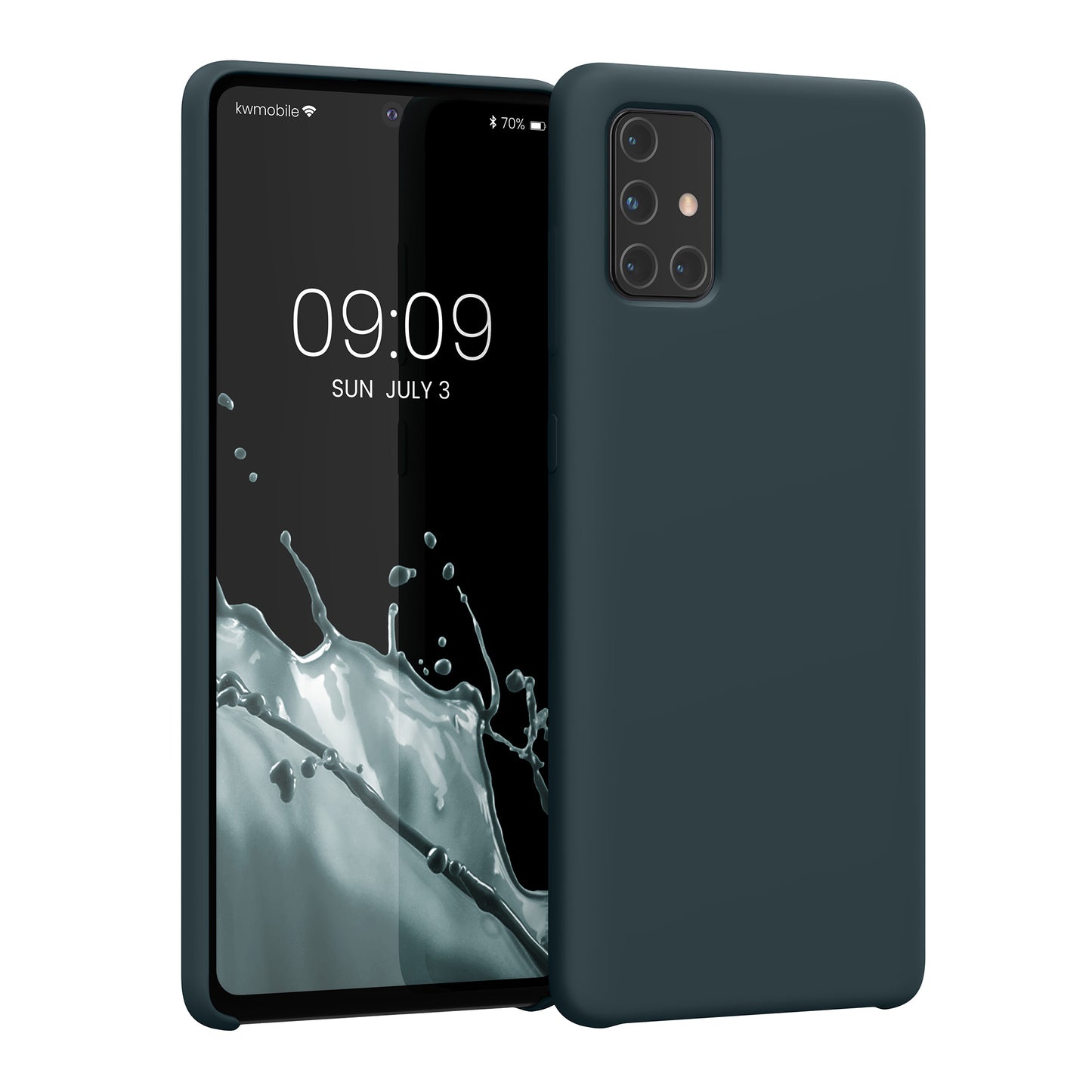 kwmobile Phone Case for Samsung Galaxy A71 - Silicone Case - Wireless Charging - Protective Cover