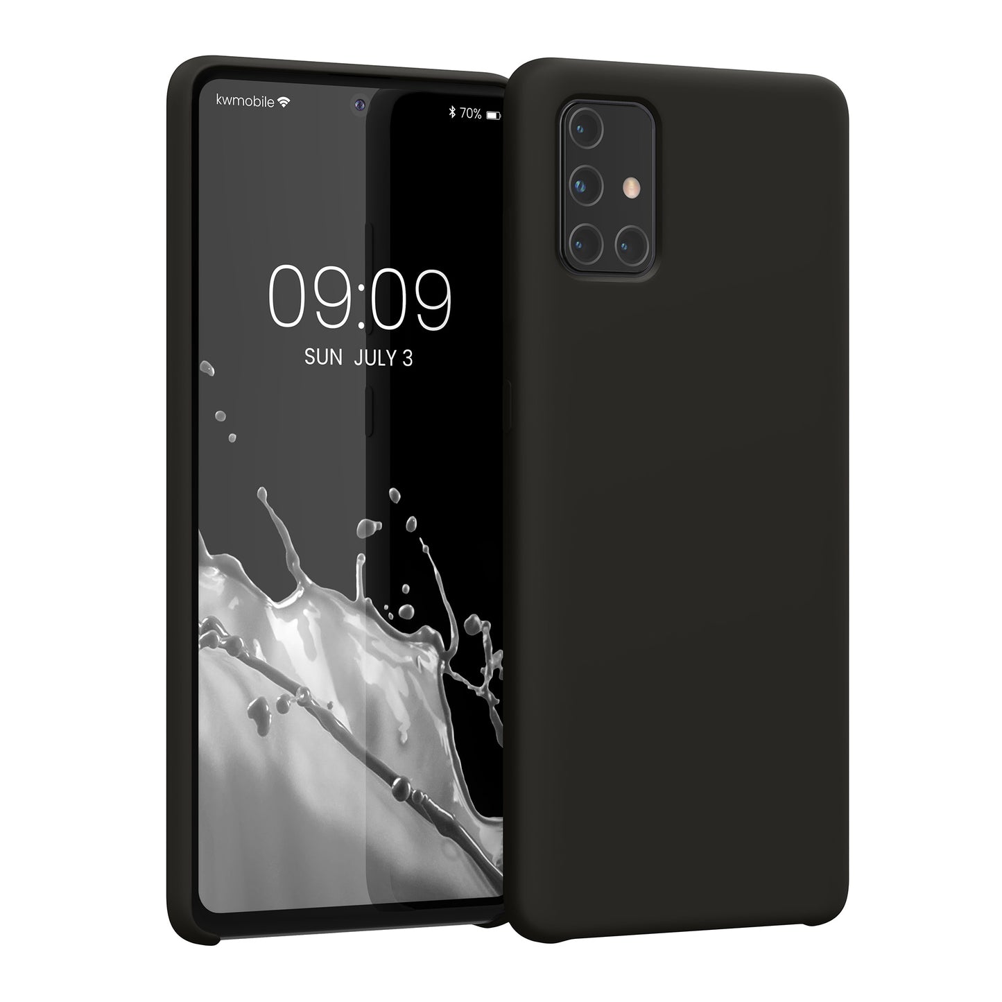 kwmobile Phone Case for Samsung Galaxy A71 - Silicone Case - Wireless Charging - Protective Cover