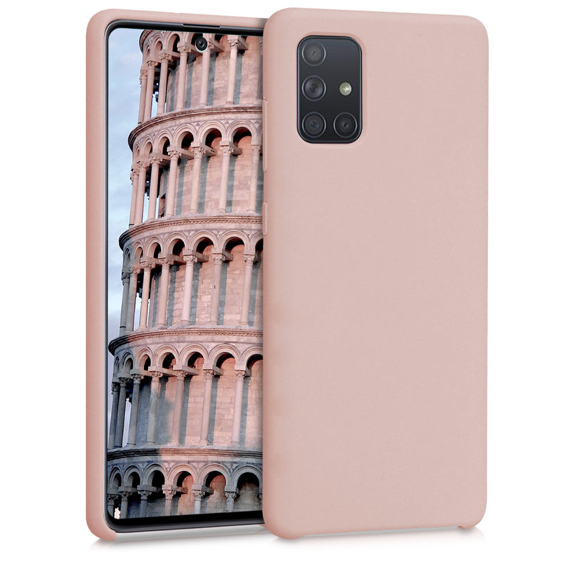 kwmobile Phone Case for Samsung Galaxy A71 - Silicone Case - Wireless Charging - Protective Cover