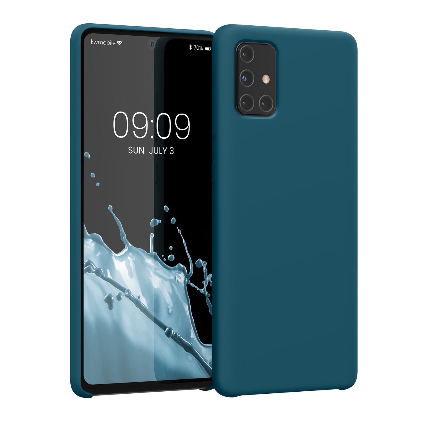 kwmobile Phone Case for Samsung Galaxy A71 - Silicone Case - Wireless Charging - Protective Cover