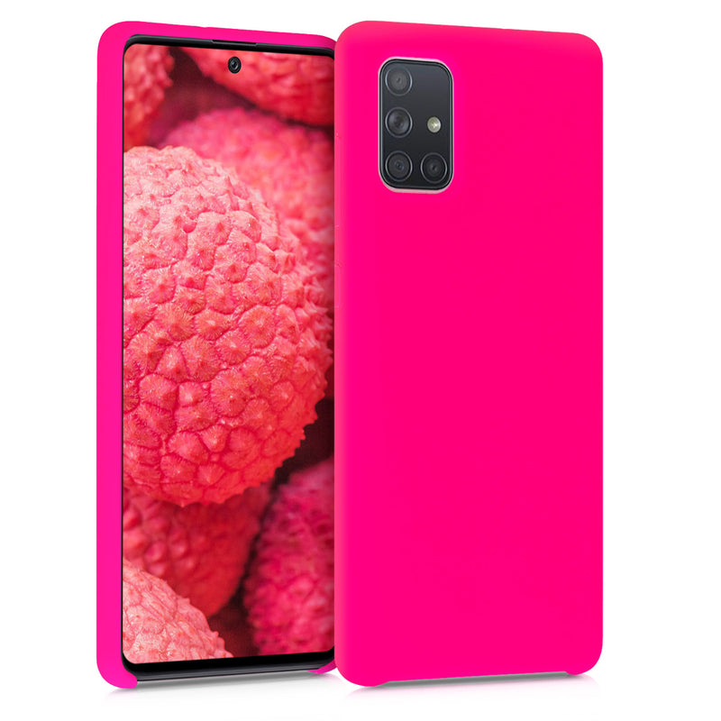 kwmobile Phone Case for Samsung Galaxy A71 - Silicone Case - Wireless Charging - Protective Cover