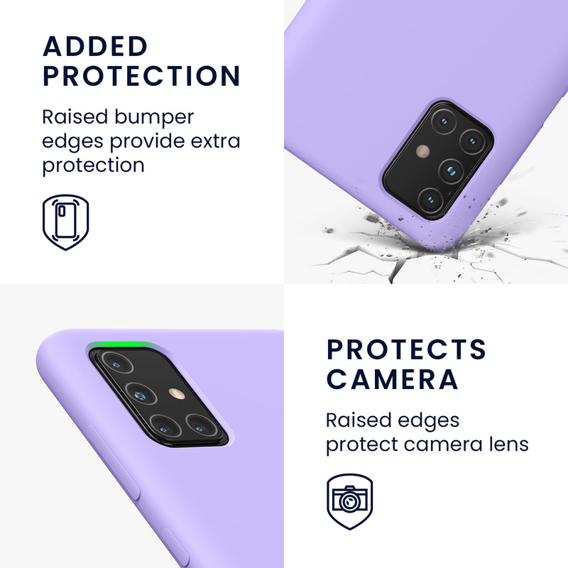 kwmobile Phone Case for Samsung Galaxy A71 - Silicone Case - Wireless Charging - Protective Cover