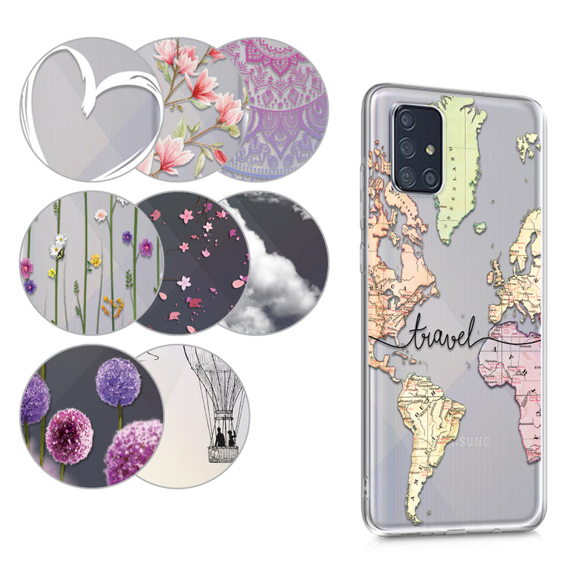 kwmobile Case Compatible with Samsung Galaxy A71 - Transparent Silicone Cover