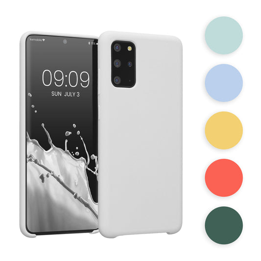 kwmobile Hülle kompatibel mit Samsung Galaxy S20 Plus Hülle - Silikon Handy Case - Handyhülle weiche Oberfläche - kabelloses Laden - Petrol matt Petrol matt  