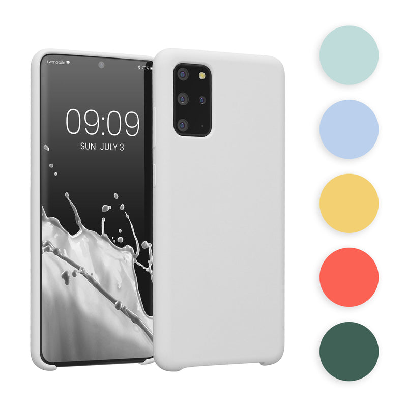 kwmobile Hülle kompatibel mit Samsung Galaxy S20 Plus Hülle - Silikon Handy Case - Handyhülle weiche Oberfläche - kabelloses Laden - Petrol matt Petrol matt  