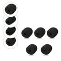 kwmobile Mikrofon Windschutz kompatibel mit div. Mikrofonen - 5 x Schaumstoffbezug mit den Maßen 2,5x3x1 cm in Schwarz Schwarz  [dsg03]
