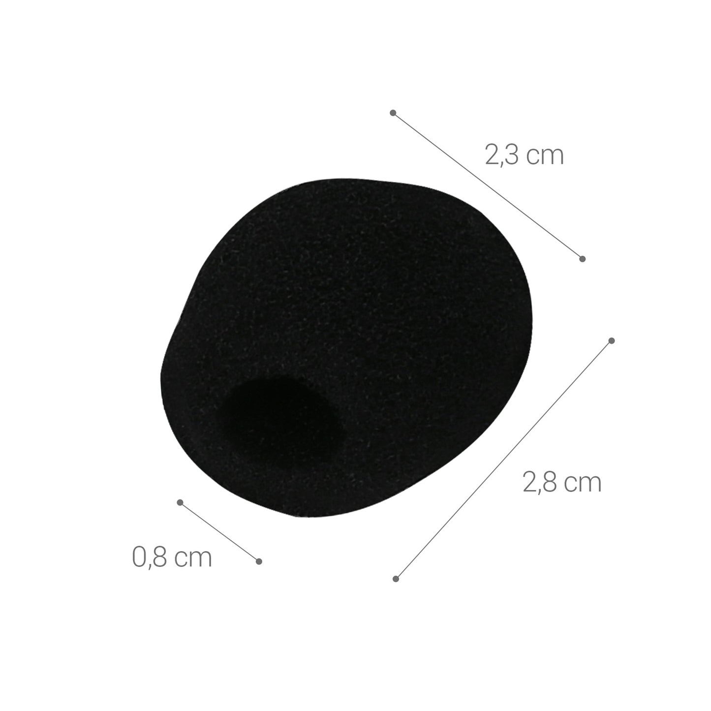 kwmobile Microphone Windscreen compatible with various microphones