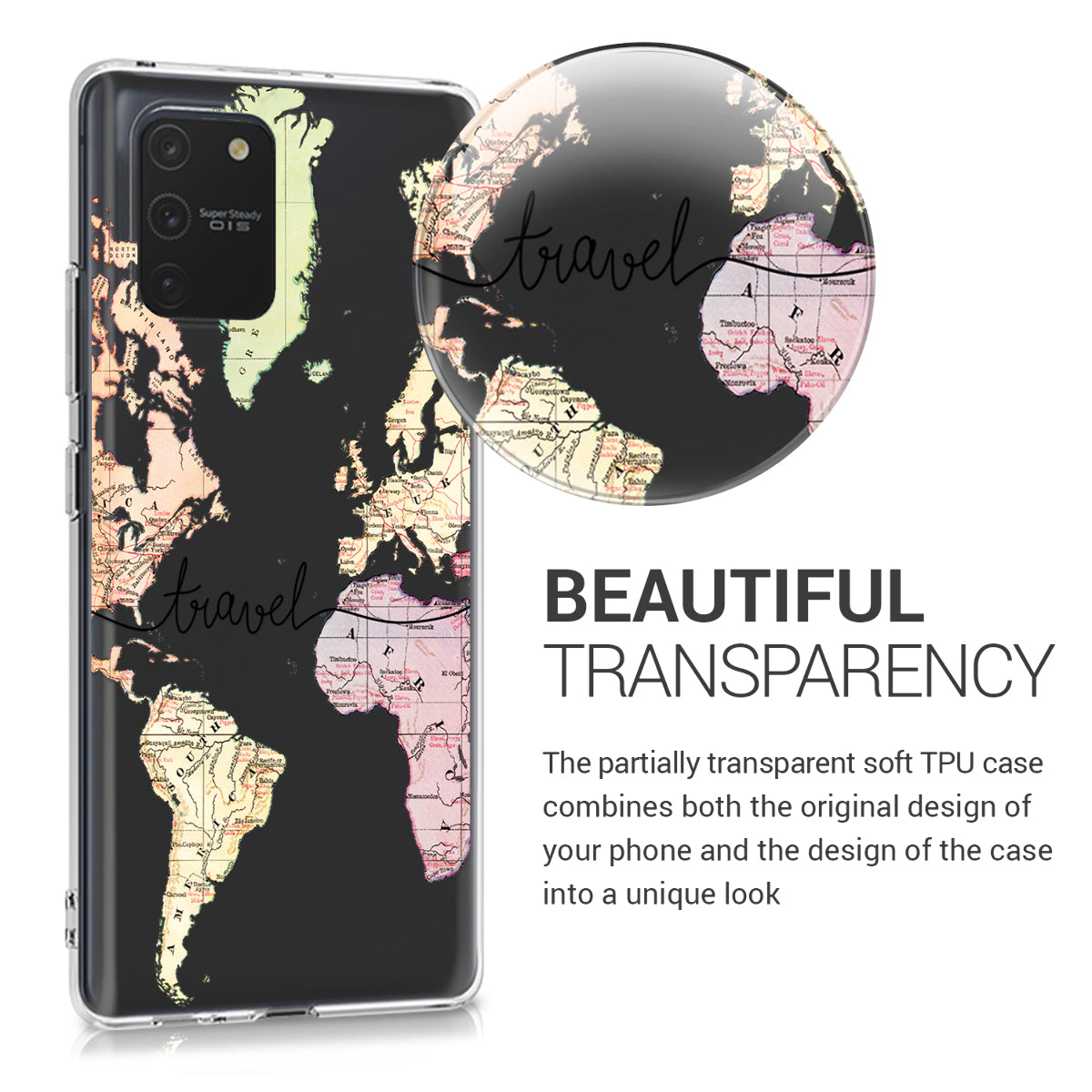 kwmobile Case Compatible with Samsung Galaxy S10 Lite - Silicone Transparent Cover