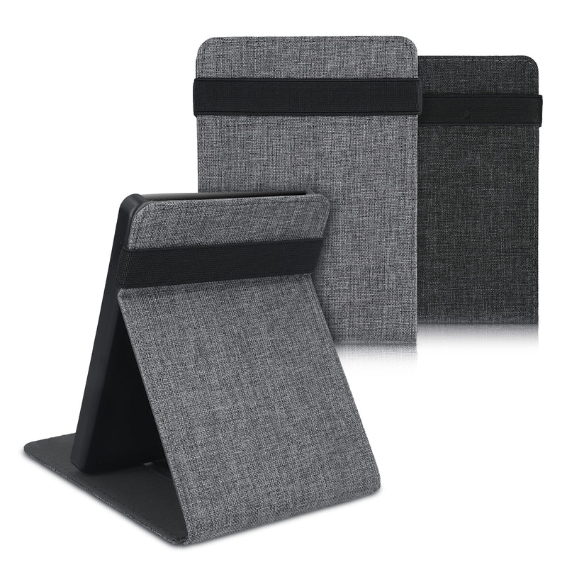 kwmobile Case Compatible with Kobo Glo HD / Touch 2.0 - with Hand Strap and Stand - e-Reader Protective Case