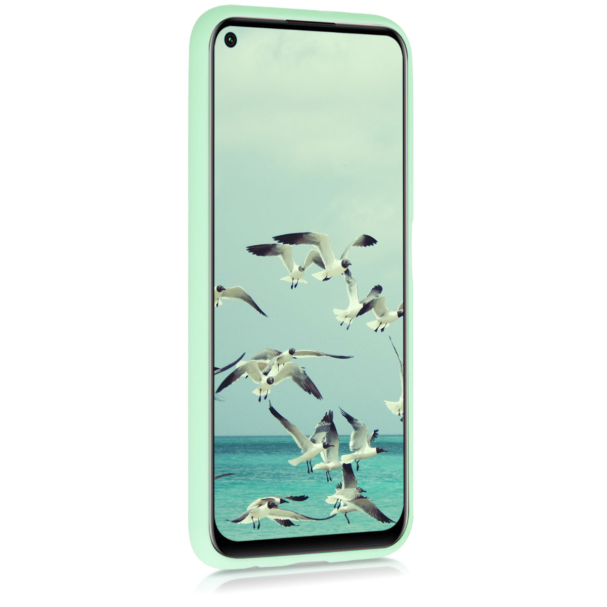 kwmobile Phone Case for Huawei P40 Lite Case - Wireless Charging - Protective Cover