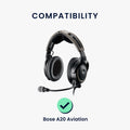 kwmobile Ear Pads for Bose A20 Aviation Headset Ear Cushions Replacement Ear Pads Headphone Spare Parts Headphone Replacement Pads Over Ear Headphones