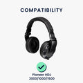 kwmobile Ear Pads for Pioneer HDJ 2000/1000/1500 Ear Cushions Replacement Headphone Parts Over-Ear Headphones