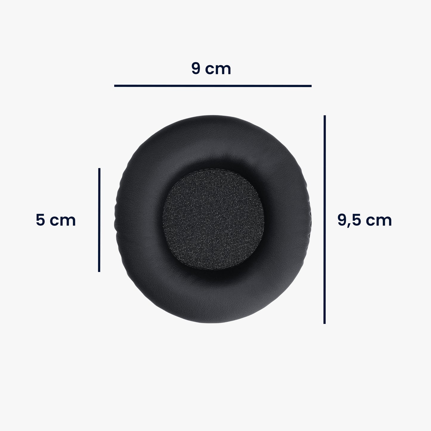 kwmobile Ear Pads for Pioneer HDJ 2000/1000/1500 Ear Cushions Replacement Headphone Parts Over-Ear Headphones