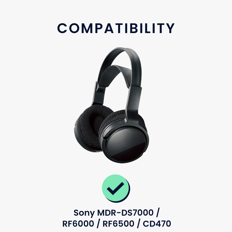 kwmobile Ear Pads for Sony MDR-DS7000 / RF6000 / RF6500 / CD470 Earpads Replacement Earpads Headphone Spare Parts Headphone Replacement Pads Over Ear Headphones