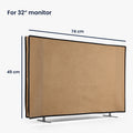 kwmobile 32" TV Cover Indoor Television Cover Screen Protector Cover TV Screen Dust Cover TV Cover