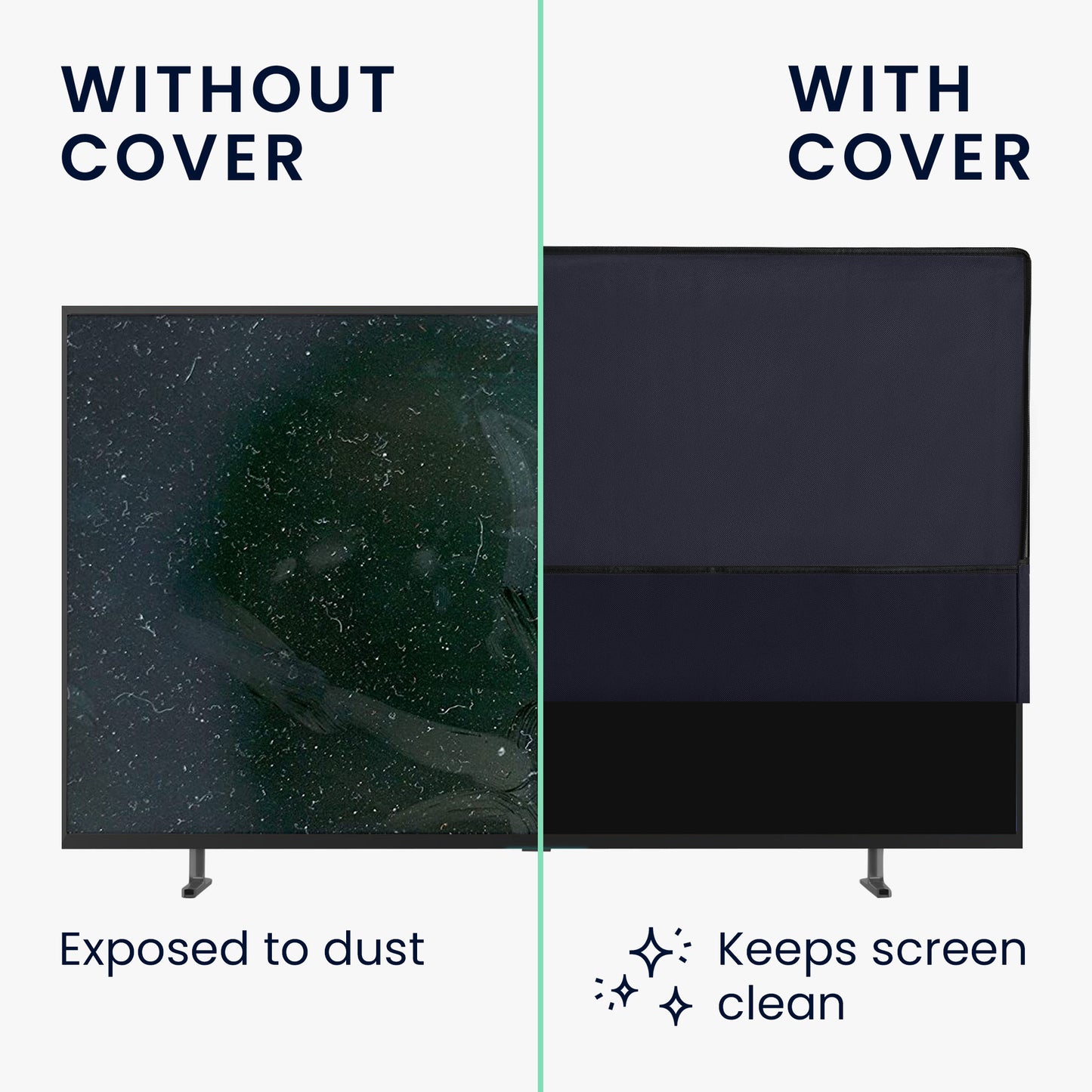 kwmobile 40" TV Cover Indoor Television Sleeve Screen Protector Cover TV Screen Dust Cover TV Cover