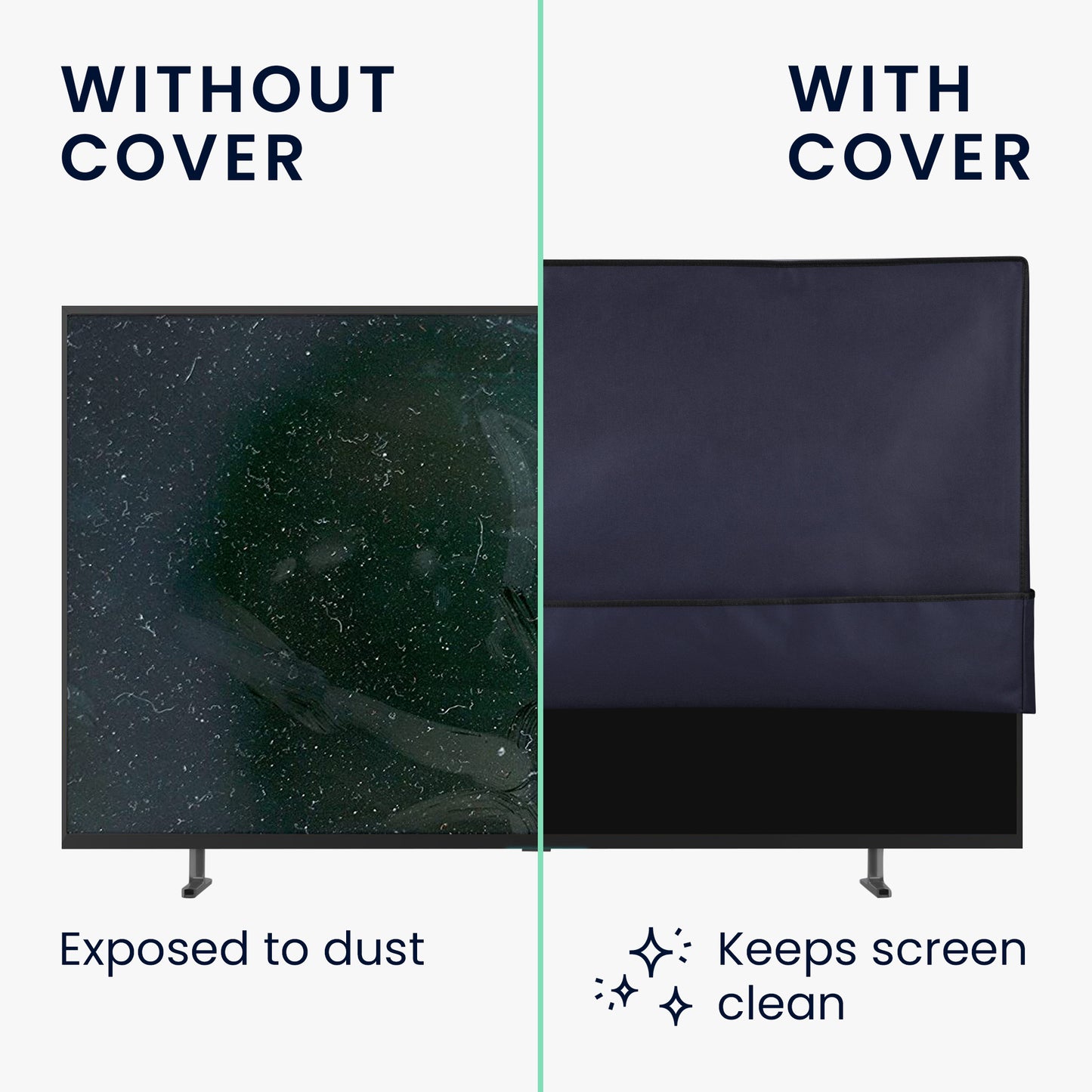 kwmobile 49-50" TV Cover Indoor Television Screen Protector Cover TV Screen Dust Cover TV Cover