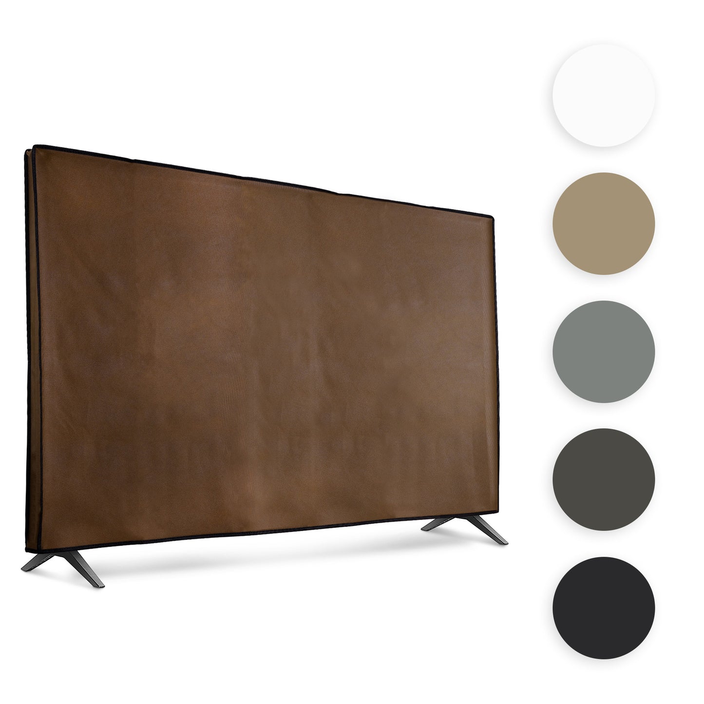 kwmobile 55" TV Abdeckung Indoor - Fernseher Hülle Bildschirmschutz Abdeckung - TV Bildschirm Staubschutzhülle - Fernsehabdeckung - Hellgrau Hellgrau  
