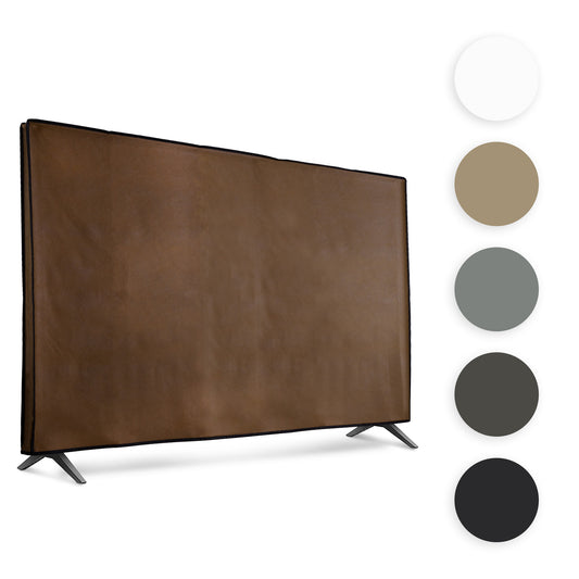 kwmobile 55" TV Abdeckung Indoor - Fernseher Hülle Bildschirmschutz Abdeckung - TV Bildschirm Staubschutzhülle - Fernsehabdeckung - Hellgrau Hellgrau  