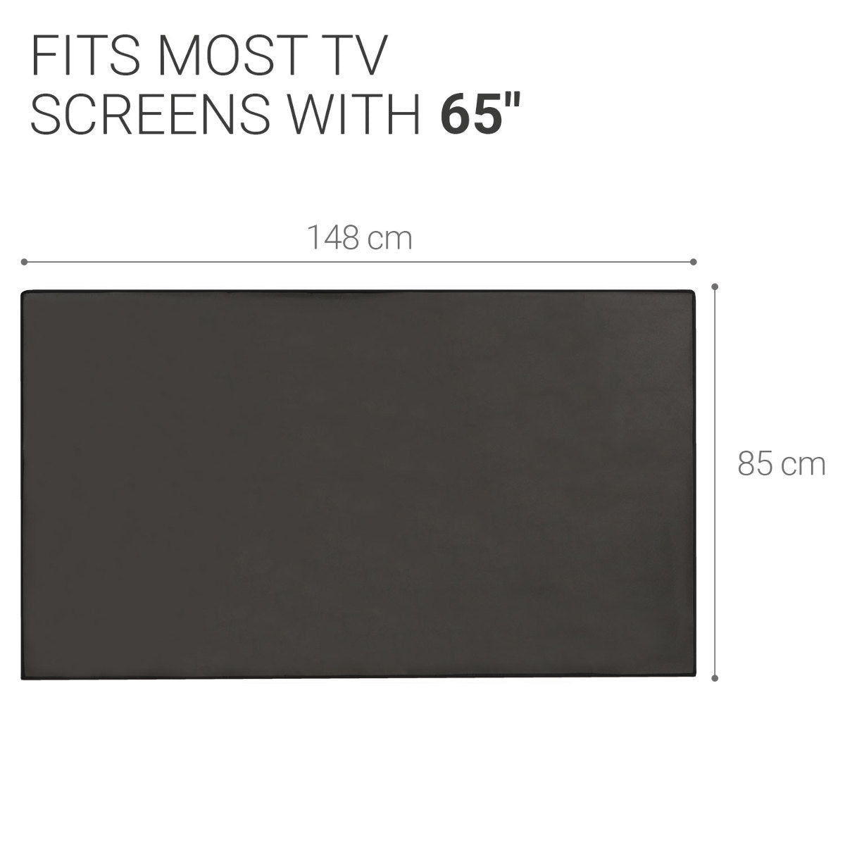 kwmobile 65" TV Cover Indoor Television Sleeve Screen Protector Cover TV Screen Dust Cover TV Cover
