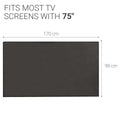 kwmobile 75" TV Cover Indoor Television Sleeve Screen Protector Cover TV Screen Dust Cover TV Cover