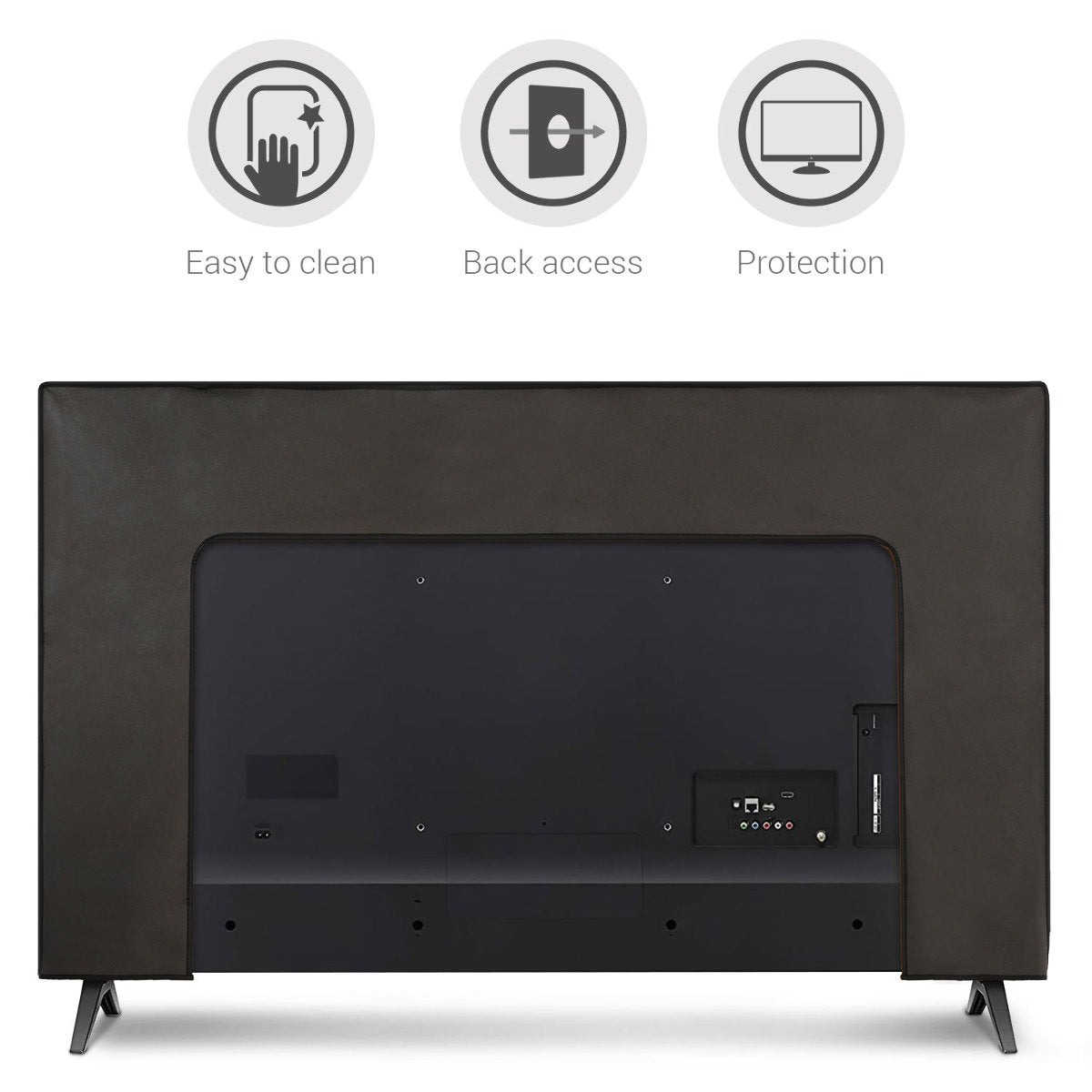 kwmobile 75" TV Cover Indoor Television Sleeve Screen Protector Cover TV Screen Dust Cover TV Cover