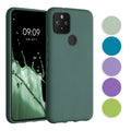 kwmobile Hülle kompatibel mit Google Pixel 5 Hülle - weiches TPU Silikon Case - Cover geeignet für kabelloses Laden - Strahlend Gelb Strahlend Gelb  