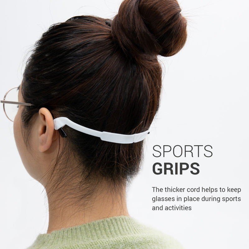 kwmobile Non-Slip Holders and Eyeglass Strap for Temple Tips Set