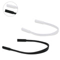 kwmobile Antirutsch Brillenband für Brillenbügel Set - 2x Silikon Sportband für Brille - Schwarz - Länge: 21 cm Schwarz  
